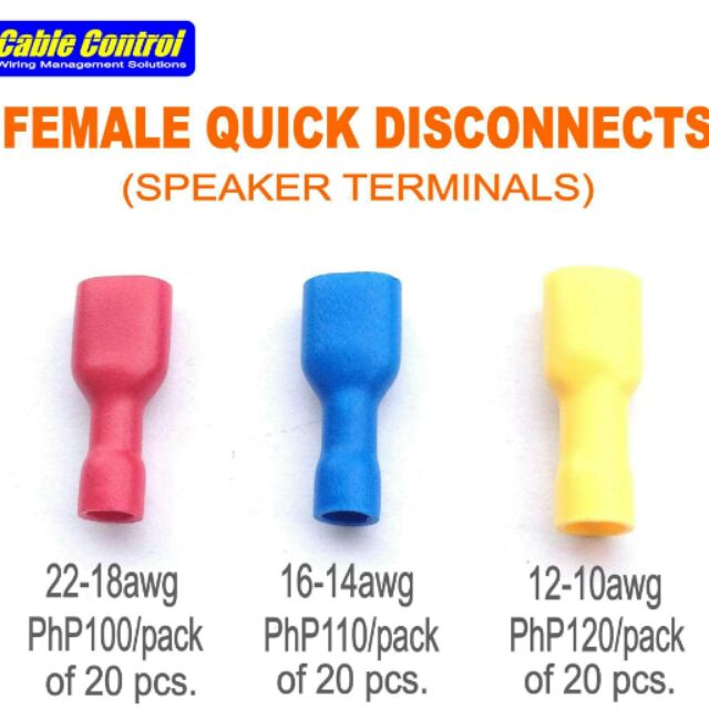 Cable Control female quick disconnect speaker Terminal Shopee Philippines