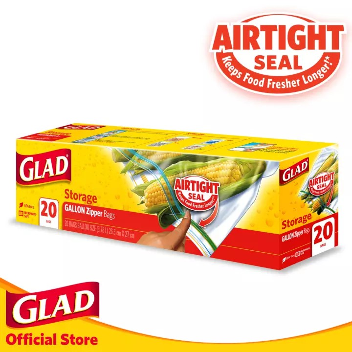 Glad Storage Bags Large 20s Shopee Philippines