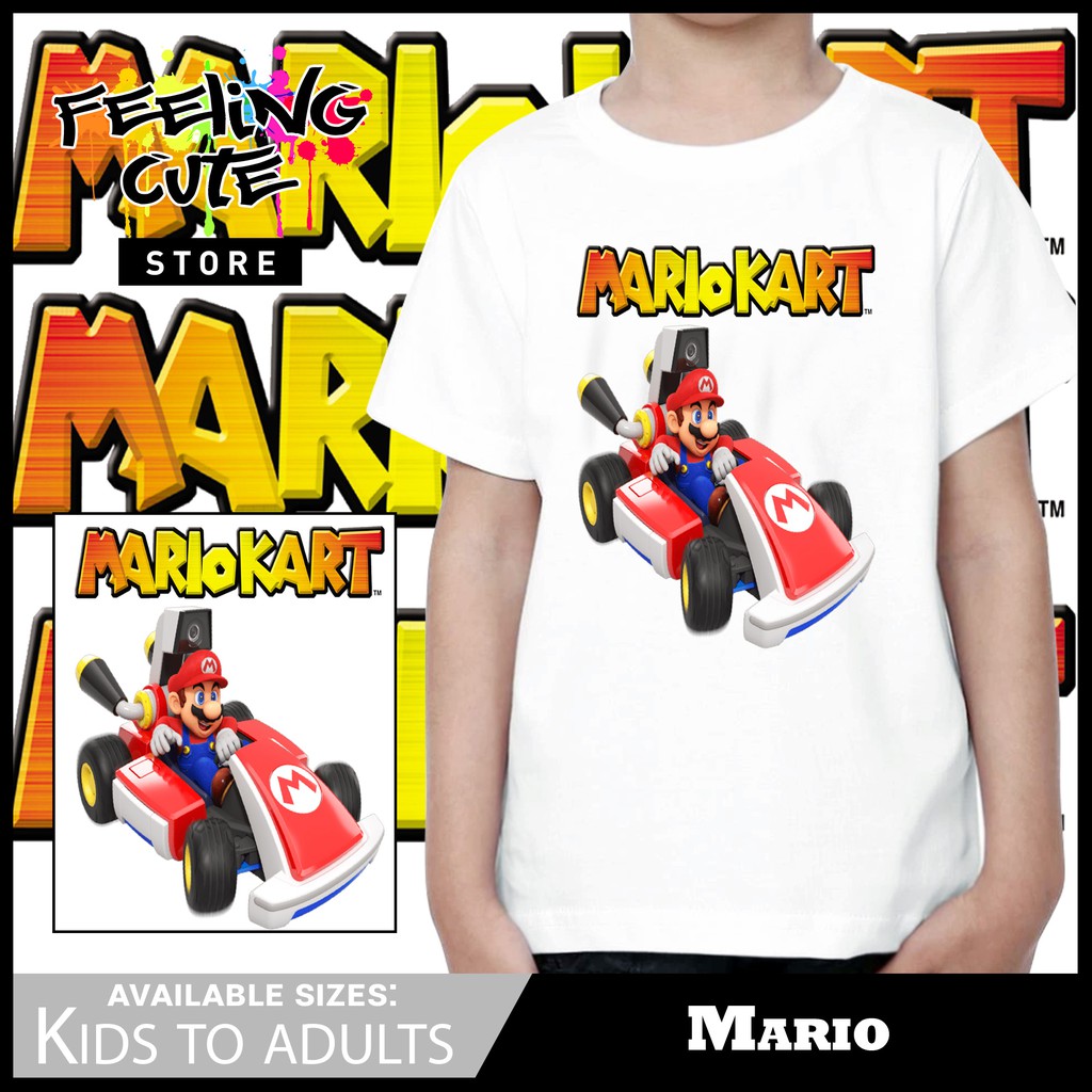 Super Mario Kart Shirt Kids to Adults Unisex Shopee Philippines