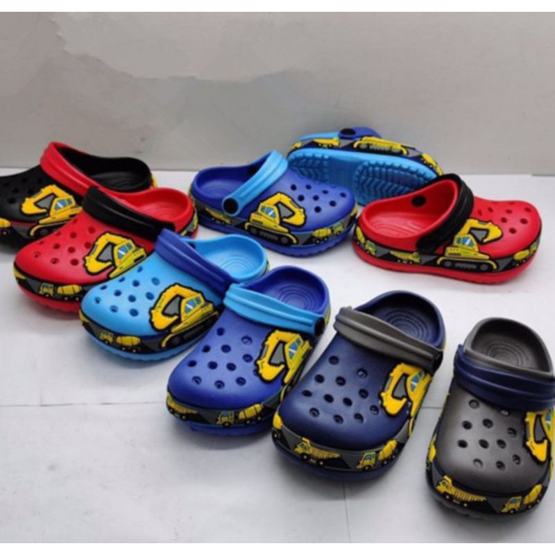 Child Truck Design Crocs For Kids Boy Sandals 1935 09yrl Shopee