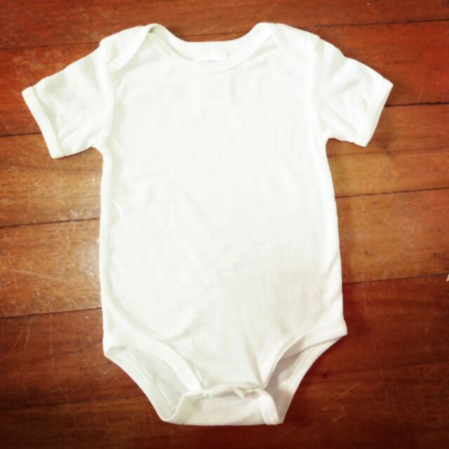 White Onesie Plain good for printing Shopee Philippines