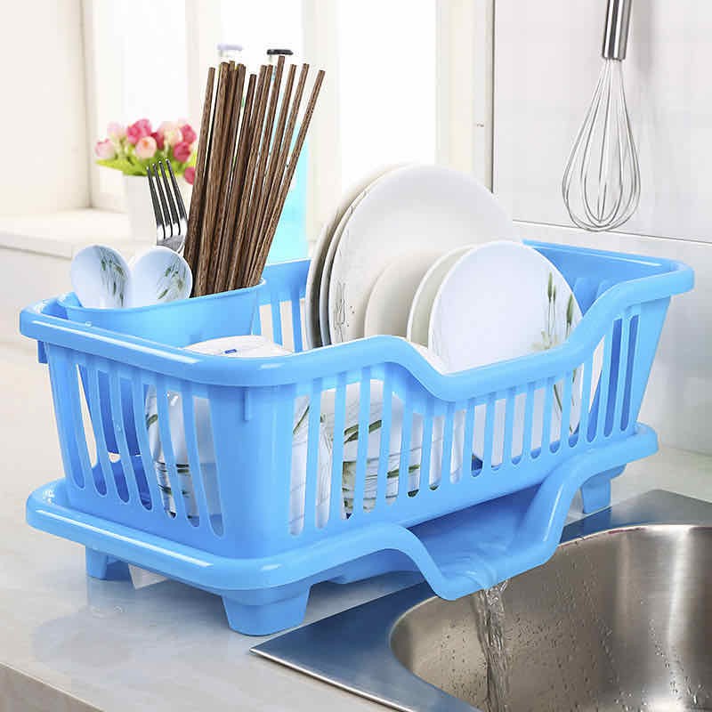 Kitchen Shelves Plastic Dish Rack Dish Storage Rack Kitchenware Dish