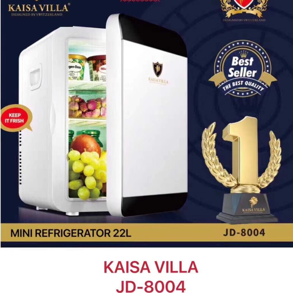 KAISA VILLA JD8004 car home refrigerator, dualuse refrigeration for