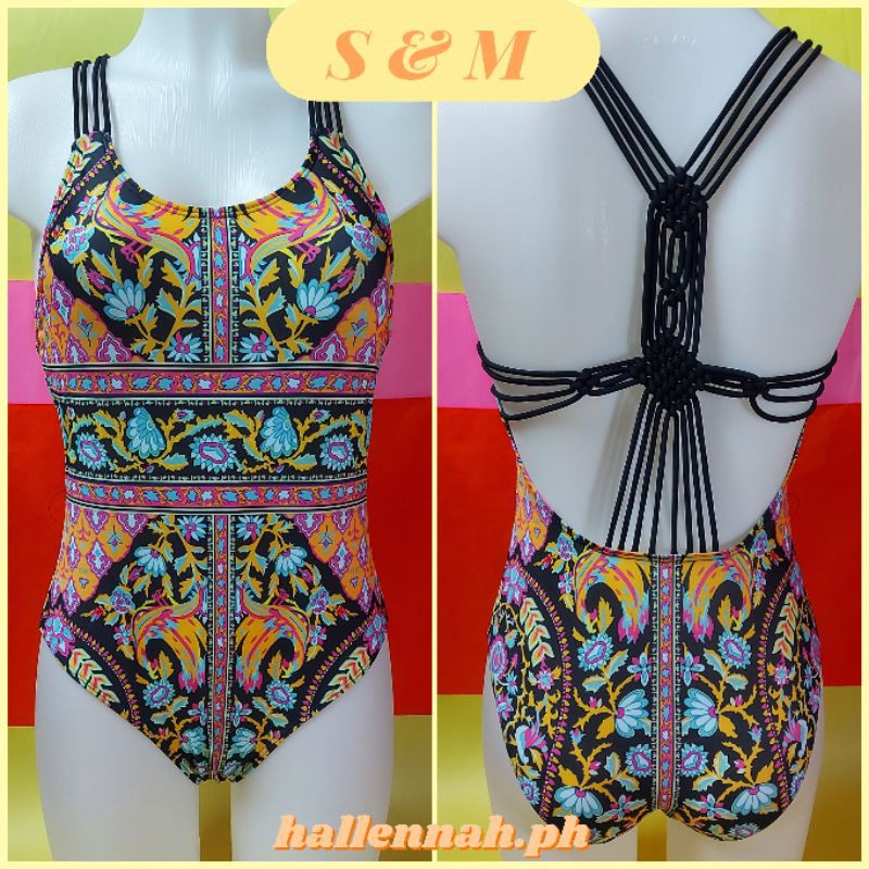 Printed One Piece Swimsuit ( PADDED ) Shopee Philippines