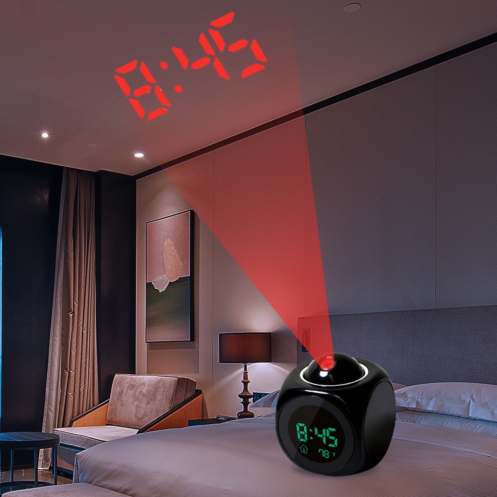 Alarm Clock Time Projection Ceiling Shelly Lighting