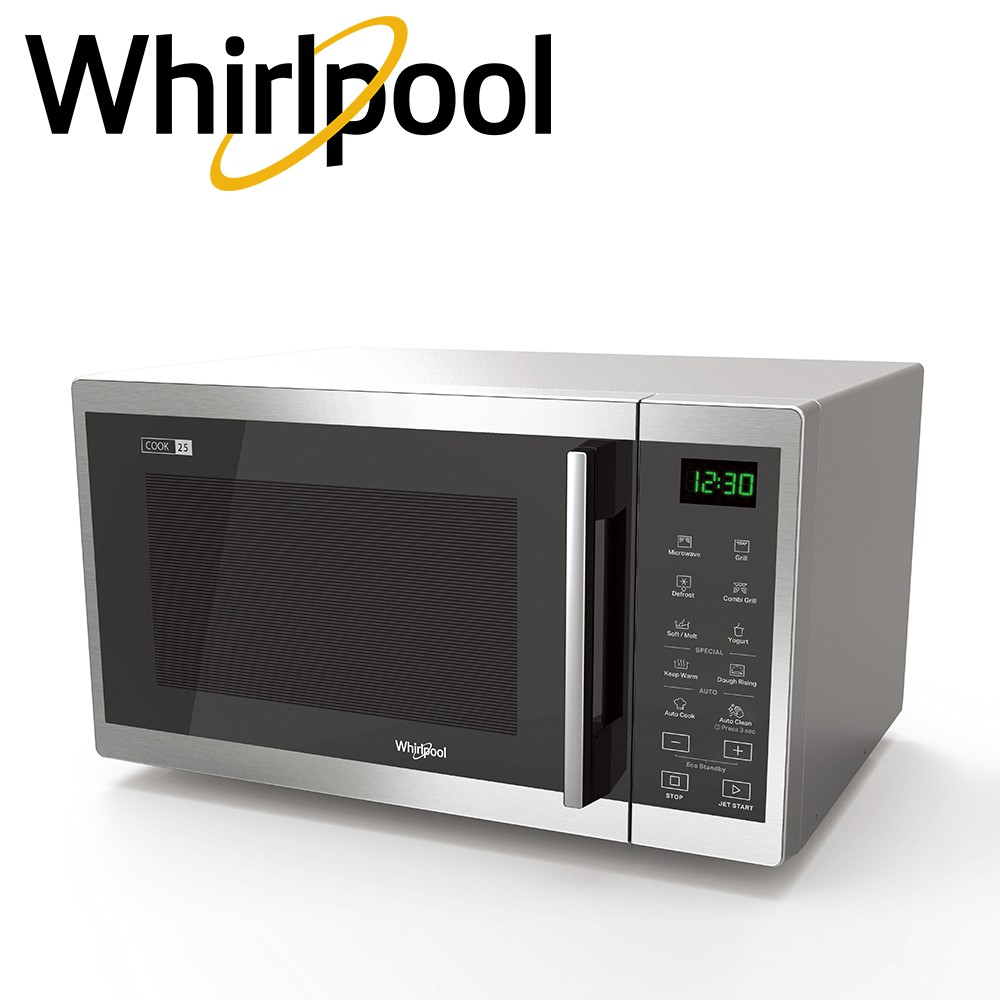 Whirlpool 25 Liter Digital Microwave Oven MWP253 SX (Silver) Shopee