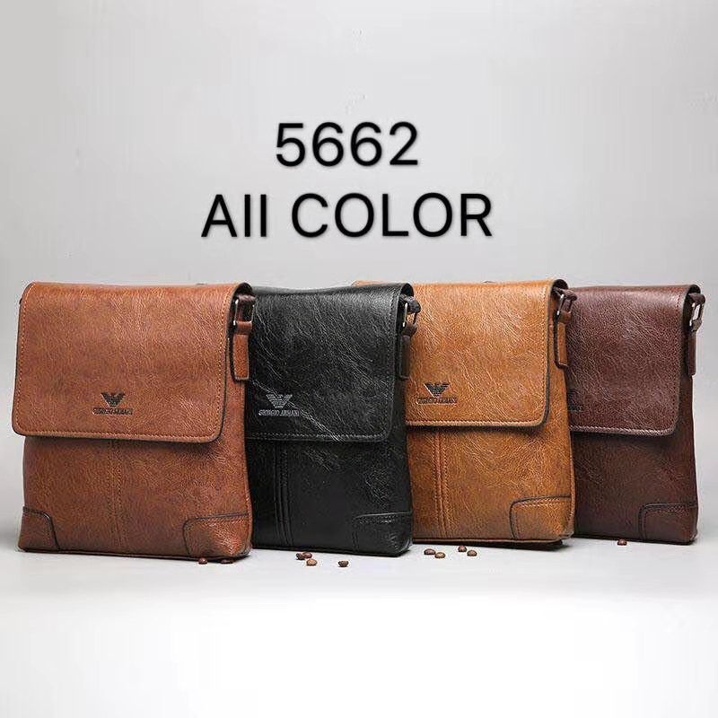 Stylish Armani Leather Sling bag for men's 9x10inches Body bag 5662