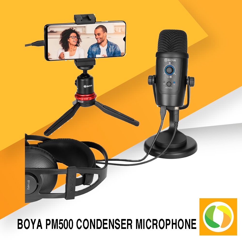 Boya BYPM500 Cardioid, Omnidirectional USB Microphone For live