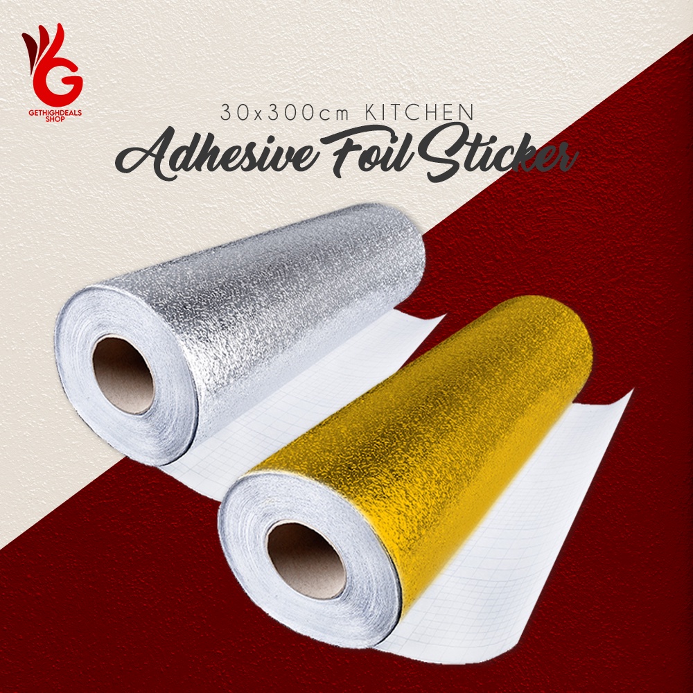 GHD 3mx30cm Aluminum Foil Kitchen Sticker OilProof Adhesive