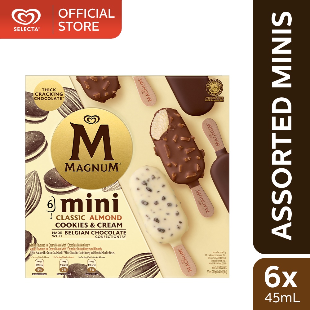 Magnum Minis Box of 6 Assorted Ice Cream Shopee Philippines