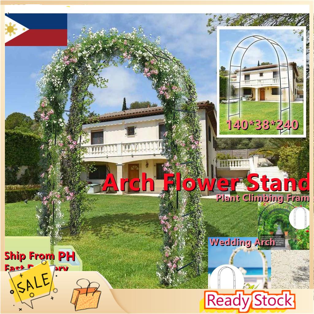 9_3_ey63ofWrought iron outdoor indoor arch flower stand grape path rose