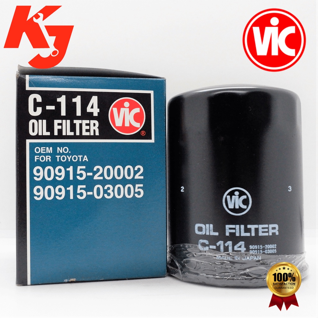 VIC OIL FILTER C114 FOR FORD ECOSPORT / FOCUS / TOYOTA & MAZDA