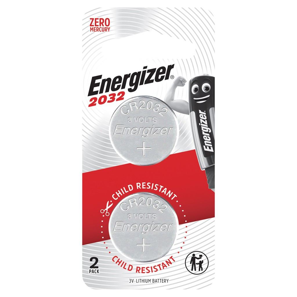 Energizer CR2032 (2 pcs) CR 2032 Battery CMOS PC Desktop Laptop