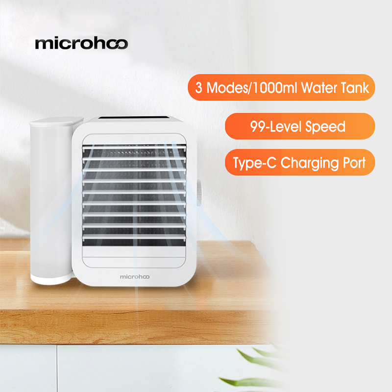 Xiaomi Microhoo 3 In 1 Mini Air Conditioner Water Cooling Fan Touch