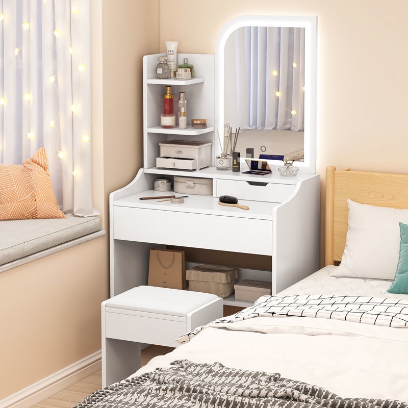 Dressing table and desk integrated bedroom modern minimalist makeup