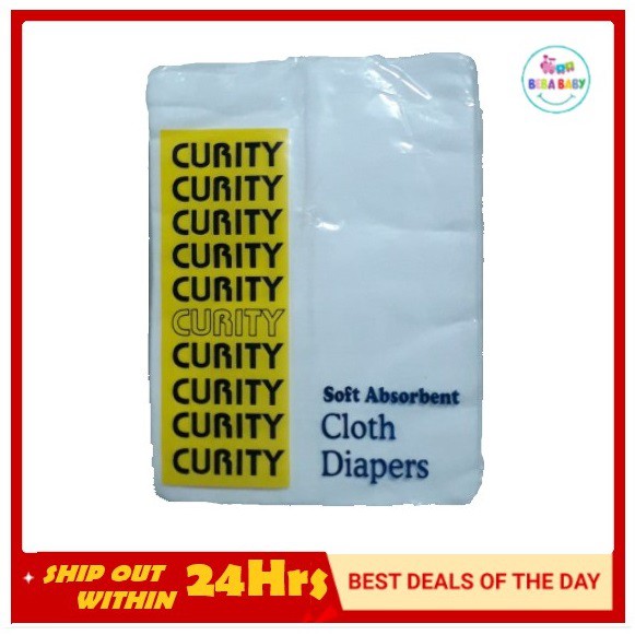 1/2 Dozen Curity Cloth Diapers/ Gauze Type Lampin Shopee Philippines