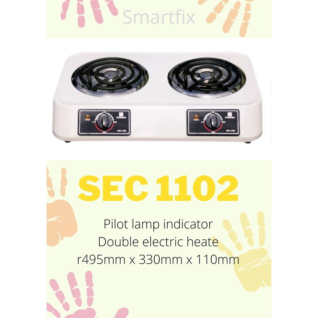 Standard Electric Stove Double Burner SEC 1102 Shopee Philippines