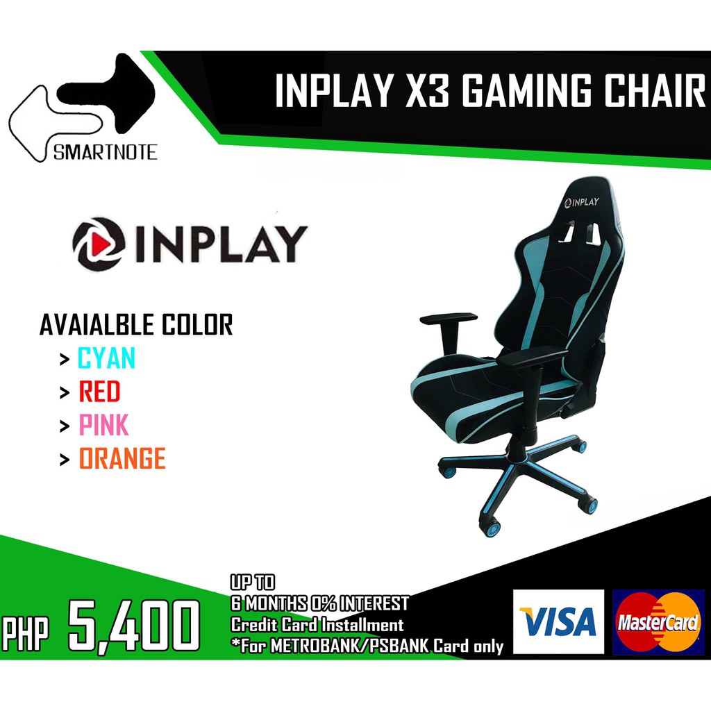 INPLAY X3 GAMING CHAIR Shopee Philippines