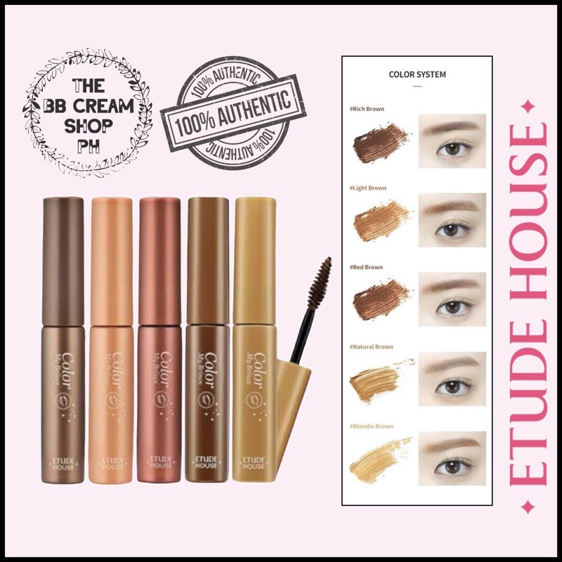 ETUDE HOUSE Color My Brows Shopee Philippines