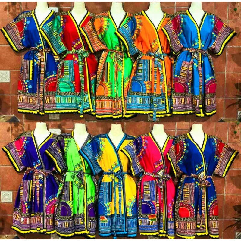 New Dashiki /Bohemian / Batik Bathrobes Unisex Shopee Philippines