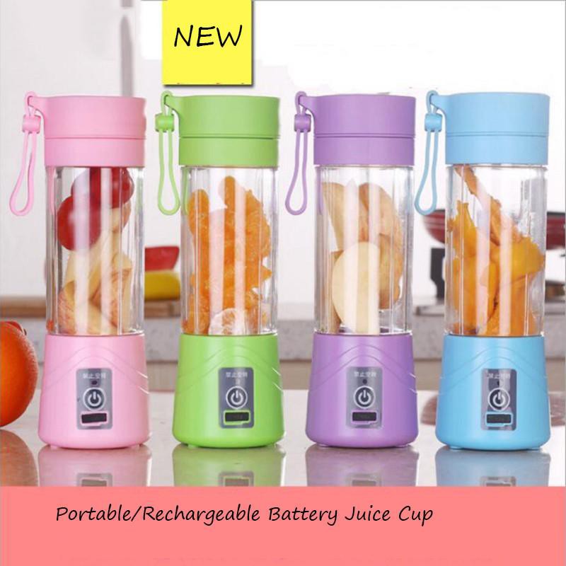 Portable And Rechargeable Battery Juice Blender 380ml Shopee Philippines