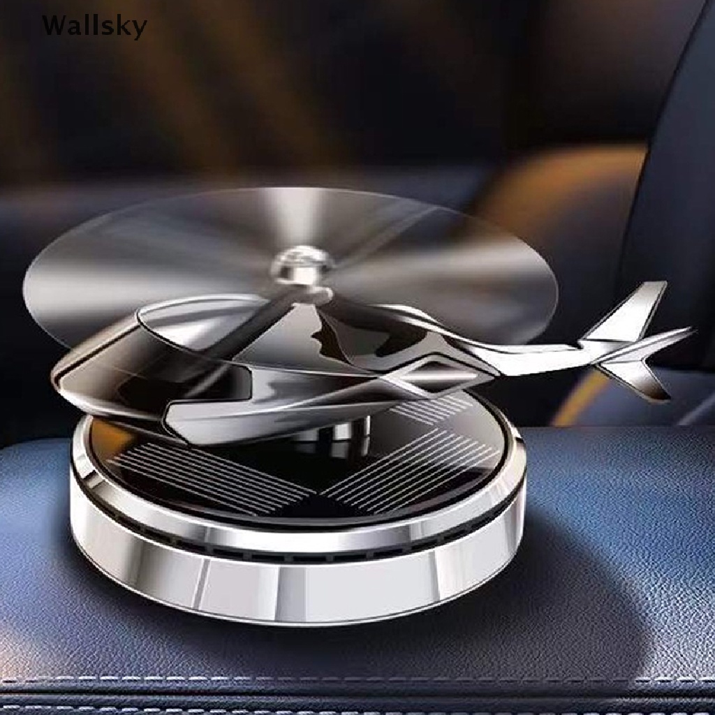 Wallsky> Car Helicopter Air Freshener Solar Power Plane Fragrance