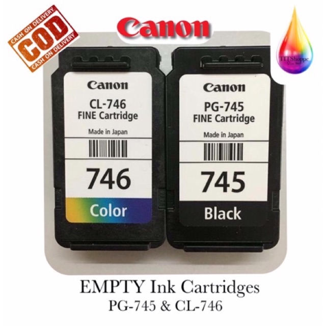 EMPTY/USED Canon PG 745 & CL 746 Ink Cartridge Shopee Philippines