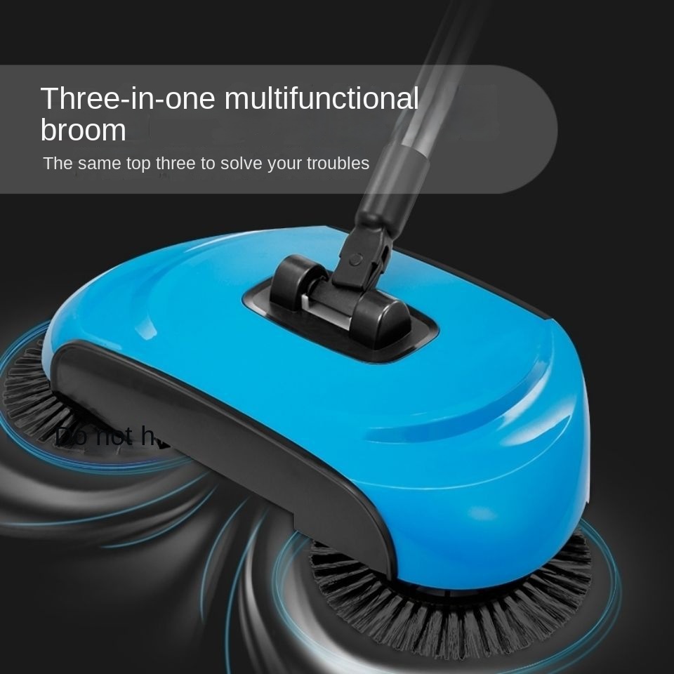 Sweeper hand push vacuum cleaner household soft broom dustpan set tion