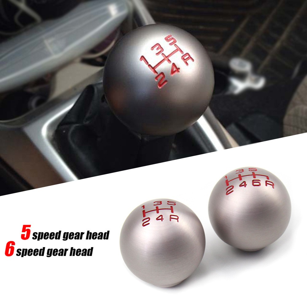Aluminum 5/6 Speed JDM Ball Shape Shift Gear Knob For Honda Fit Civic