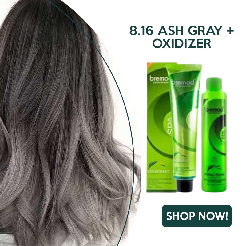 8.16 ASH GRAY Bremod Hair Color Shopee Philippines