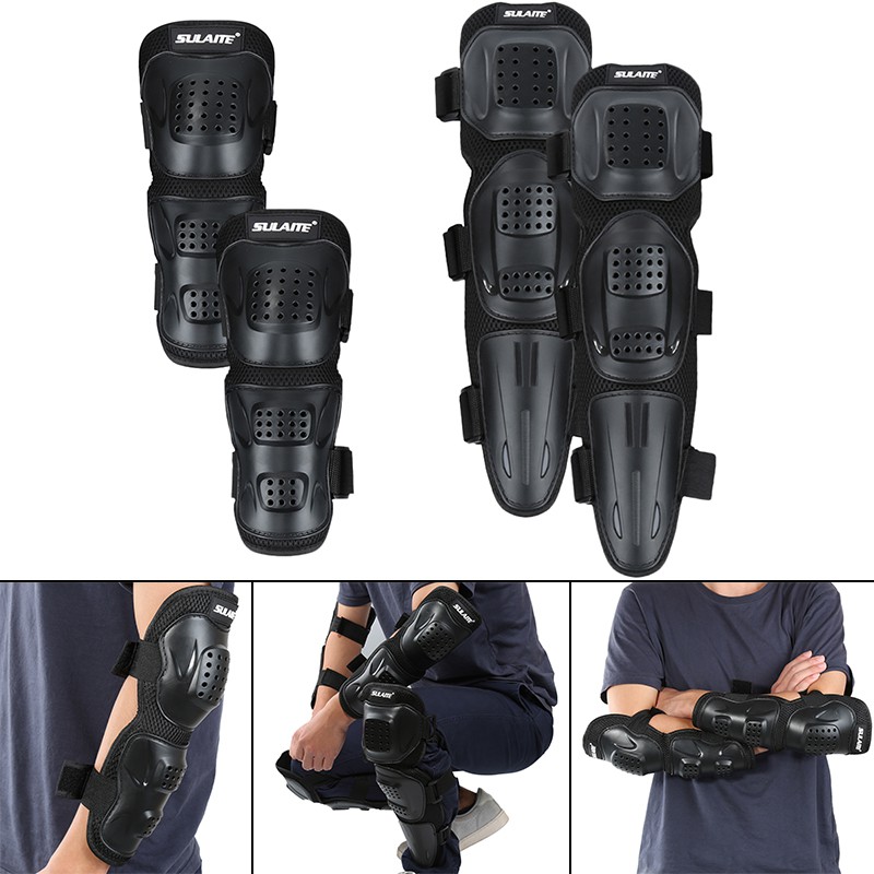 4pcs Great Elbows Knees Protector Pads PE Shells With EVA For