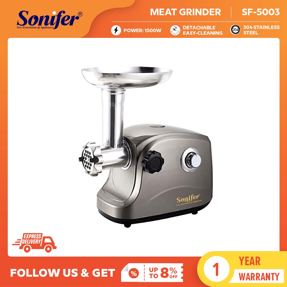 Sonifer Electric Food Meat Grinder, Heavy Duty Multifunction Meat