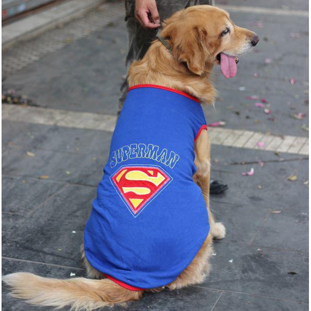 Superdog Sando Pet Dog Big Large Breed Dogs Clothes Costume Shopee