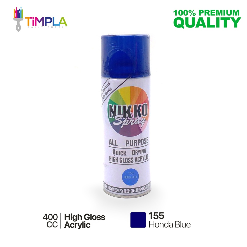 Nikko Spray Paint 155 Honda Blue All Purpose Quick Drying HighGloss