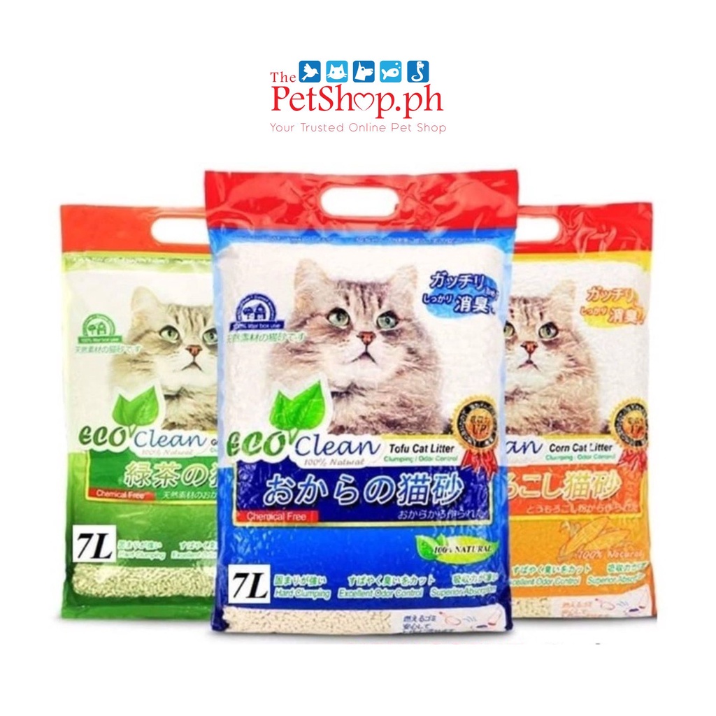 Eco Clean Tofu Cat Litter Clumping 7L Shopee Philippines