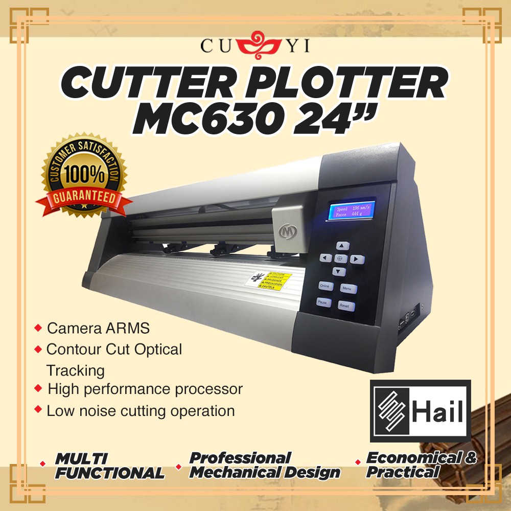 CUYI Cutter Plotter 24 Inch MC630 W/Auto Contour Cutting Shopee