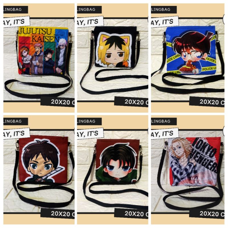 Anime Sling Bag Philippines Inuyasha Anime School Backpack Lunch Bag