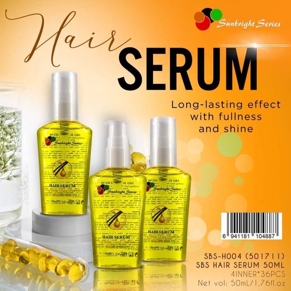 Sunbright Series Hair Serum with Vitamin E Essence Repair Damage Dry