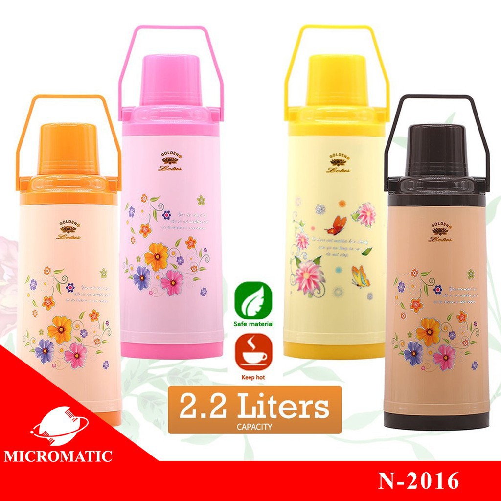 Lotus by Micromatic 2016 Thermos Vacuum Flask 2.2Liters Shopee