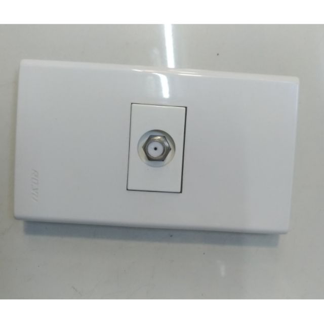 Royu wide series 1 gang tv cable outlet Shopee Philippines