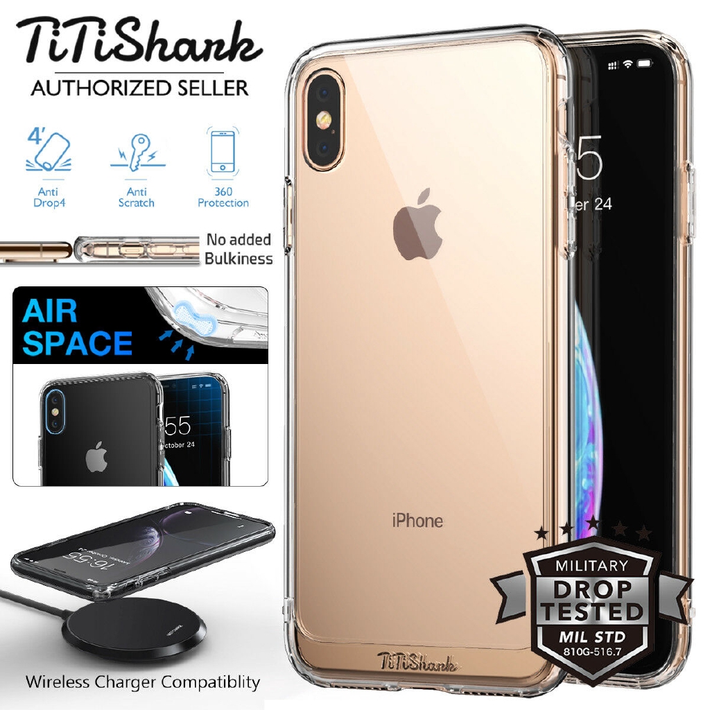 TiTiShark iPhone XS Max XR Case Clear Slim Hard Cover Casing Shopee