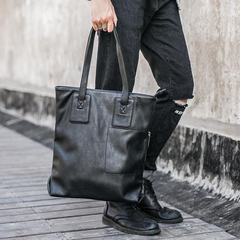 Men Leather Business Tote Bag Shoulder Bag crossbody bag Shopee