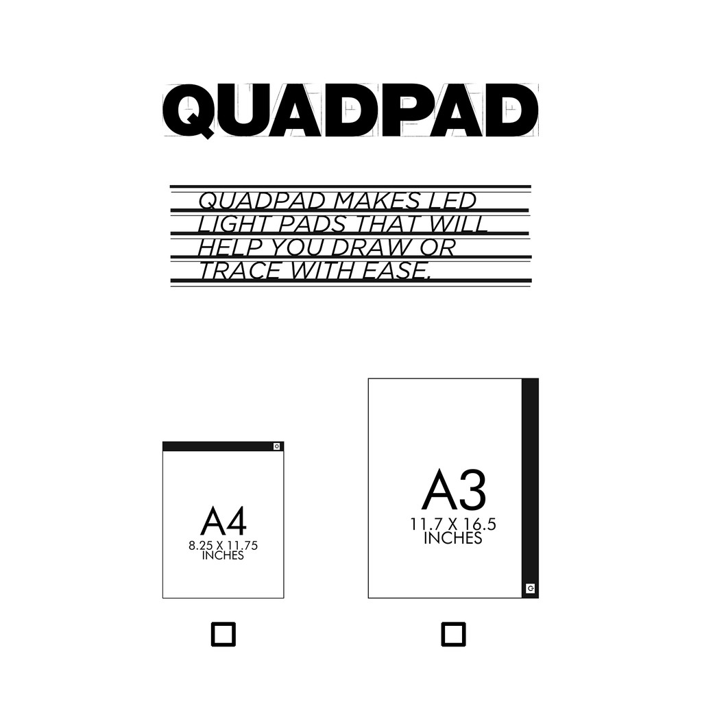 High Quality A4 Led Light Pad With 3 Level of Lighting Tracing Pad