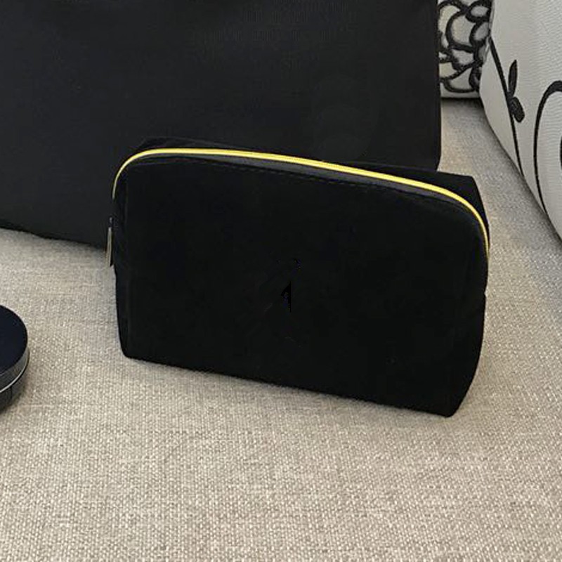Black Velvet Cosmetic Bag Storage Bag Shopee Philippines
