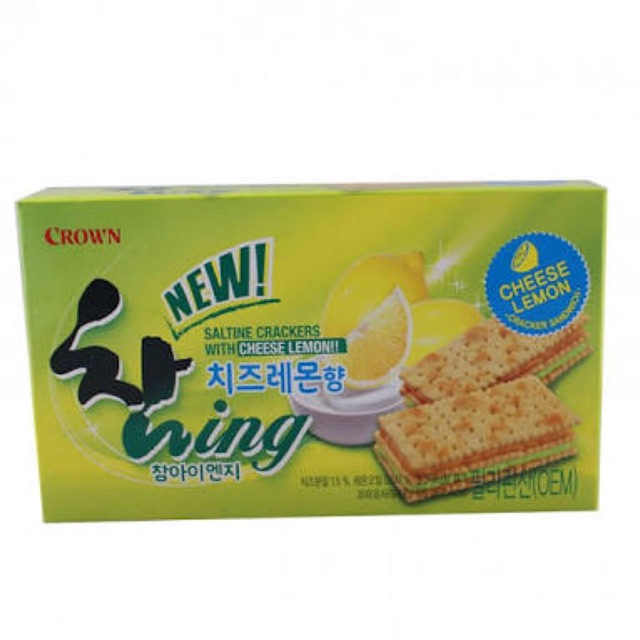 Crown Saltine Cracker With Cheese Lemon 135g Shopee Philippines