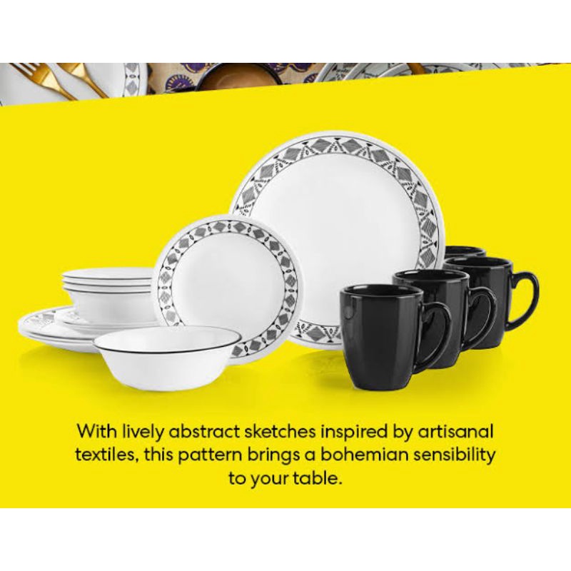 CORELLE CUSCO DINNERWARE SET 16PC Shopee Philippines