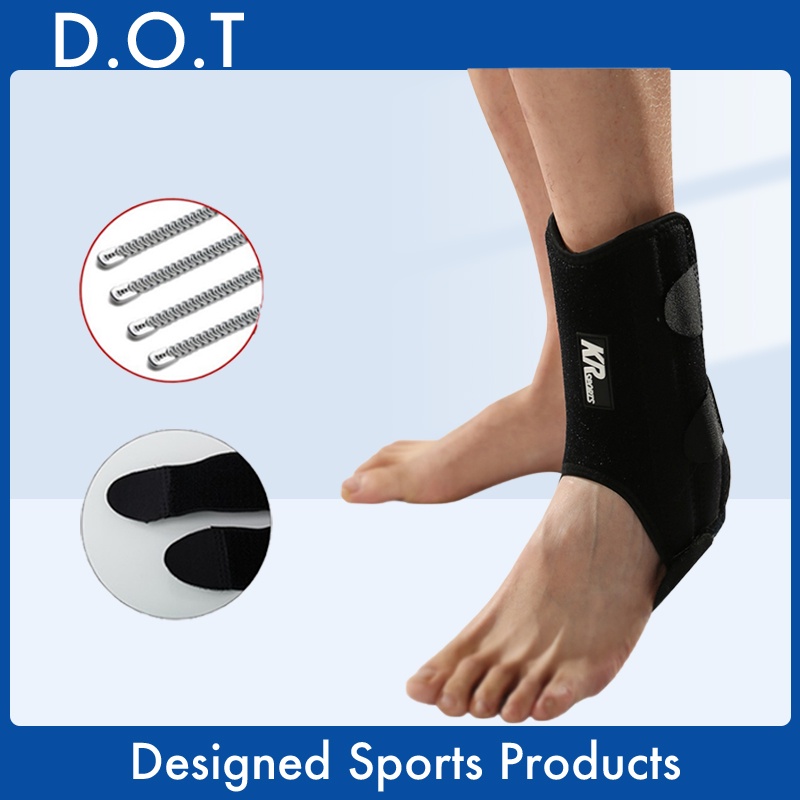 D.O.T 1PC Adjustable Spring Compressed Ankle Support Ankle Braces