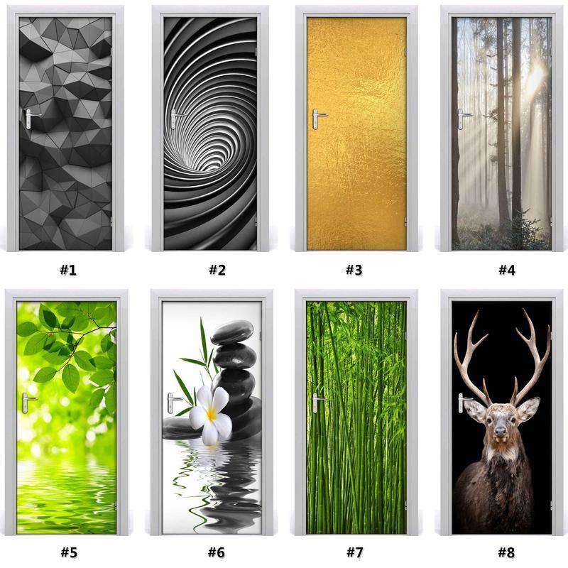 Creative 3D abstract door stickers home decoration design art wallpaper