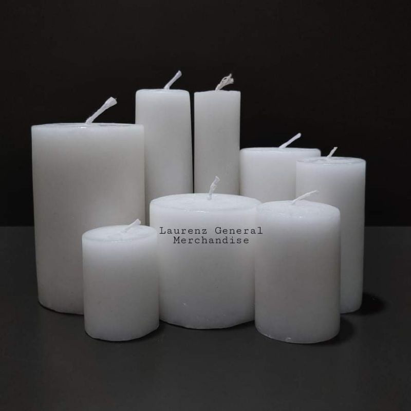Victory Candle Pillar Candle (Plain White Candle 1x2,1x6,2x3,2x4,1 1