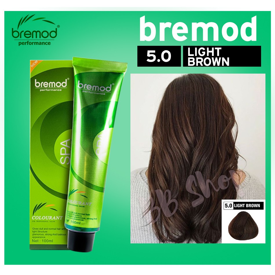 5.0 LIGHT BROWN_BREMOD PERFORMANCE HAIR COLOR (NO OXI) Shopee Philippines